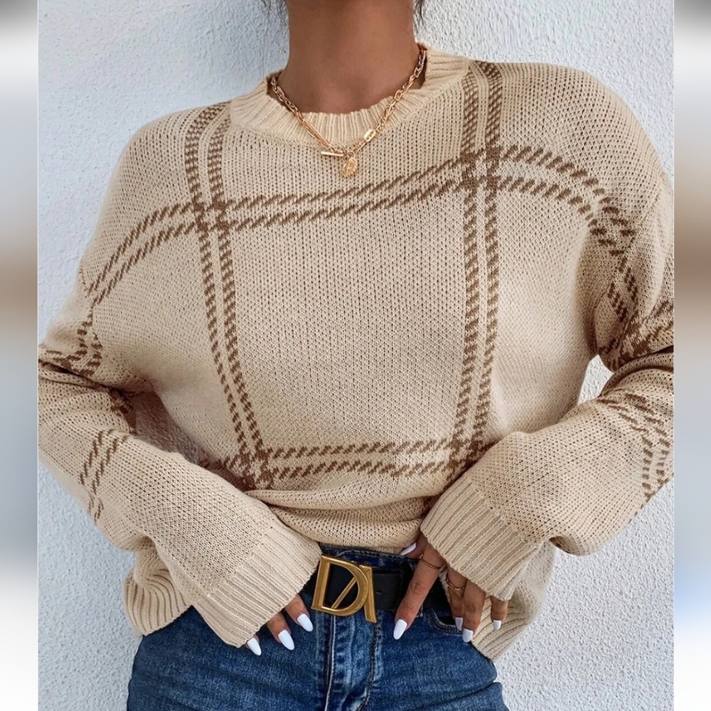 Adorable Plaid Sweater